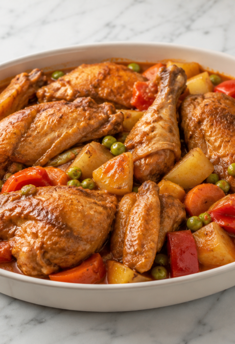 Filipino Chicken Afritada
