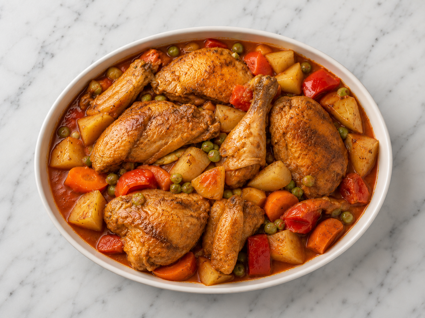 Filipino Chicken Afritada